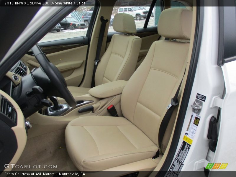Alpine White / Beige 2013 BMW X1 xDrive 28i