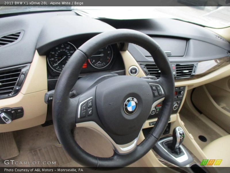 Alpine White / Beige 2013 BMW X1 xDrive 28i