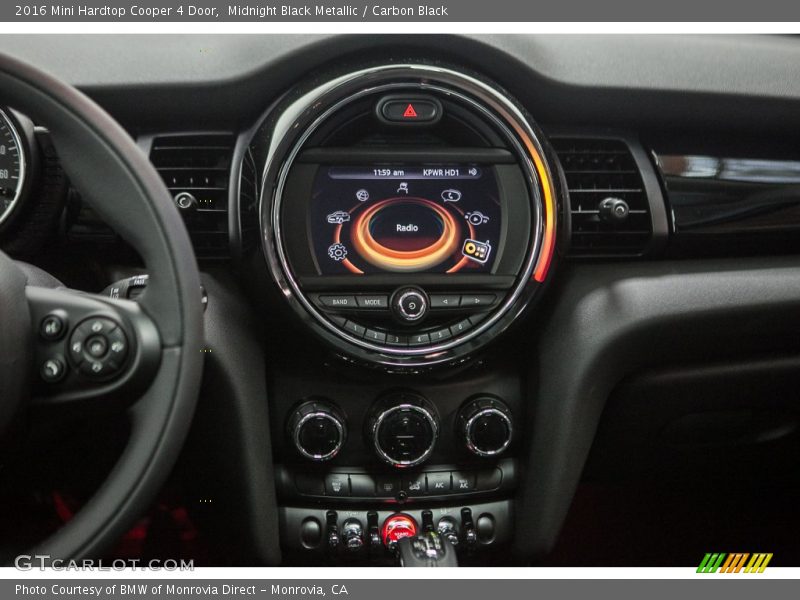 Midnight Black Metallic / Carbon Black 2016 Mini Hardtop Cooper 4 Door