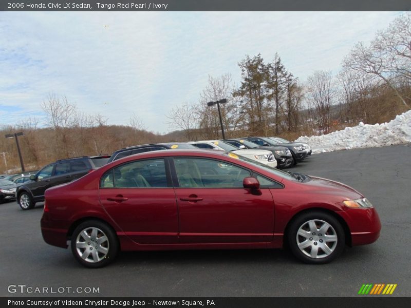Tango Red Pearl / Ivory 2006 Honda Civic LX Sedan