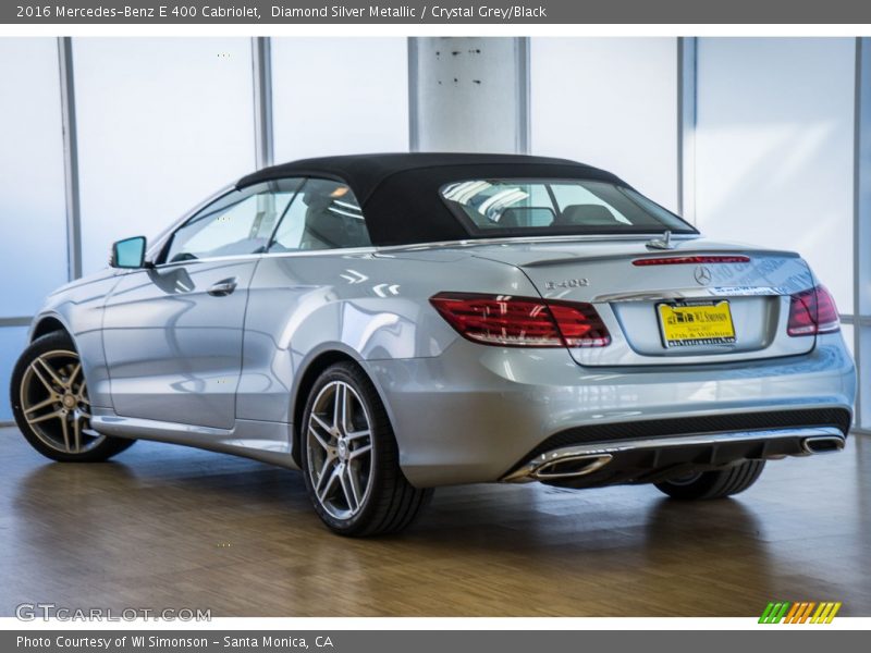 Diamond Silver Metallic / Crystal Grey/Black 2016 Mercedes-Benz E 400 Cabriolet