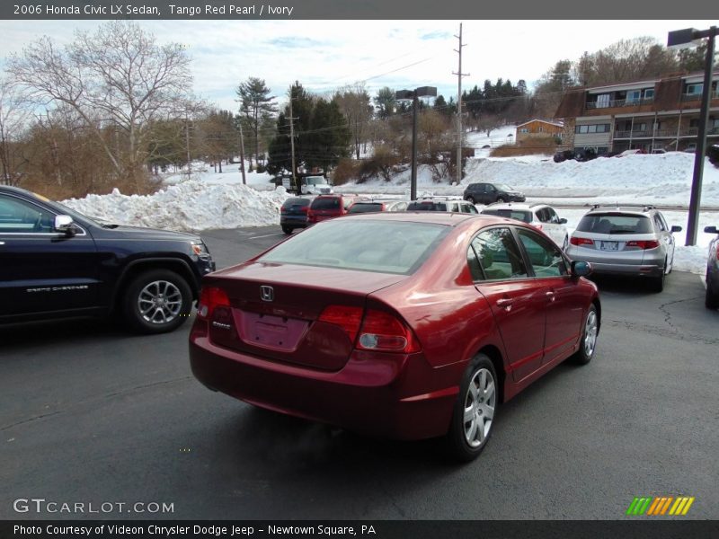 Tango Red Pearl / Ivory 2006 Honda Civic LX Sedan