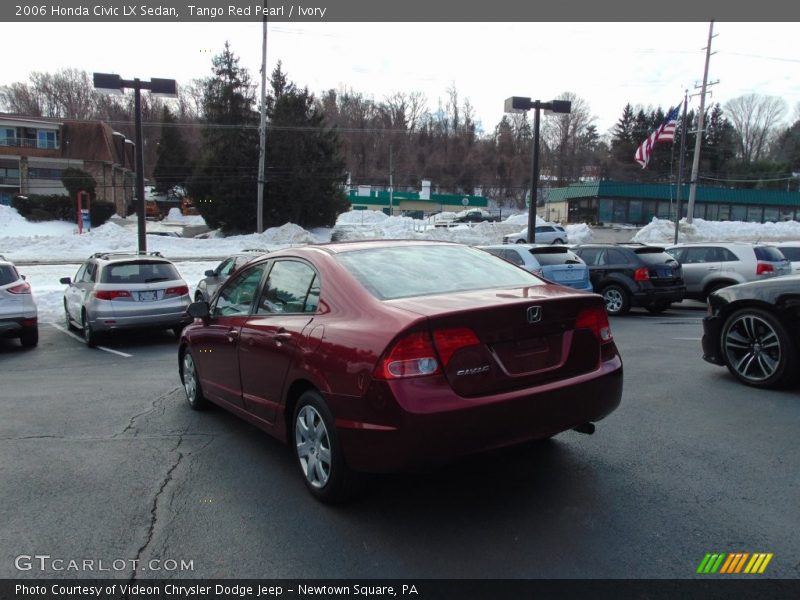 Tango Red Pearl / Ivory 2006 Honda Civic LX Sedan