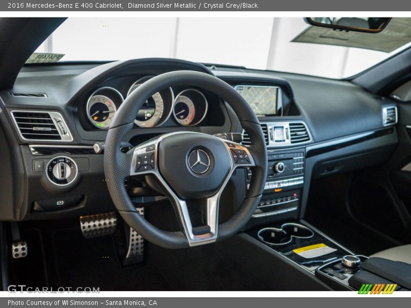 Diamond Silver Metallic / Crystal Grey/Black 2016 Mercedes-Benz E 400 Cabriolet