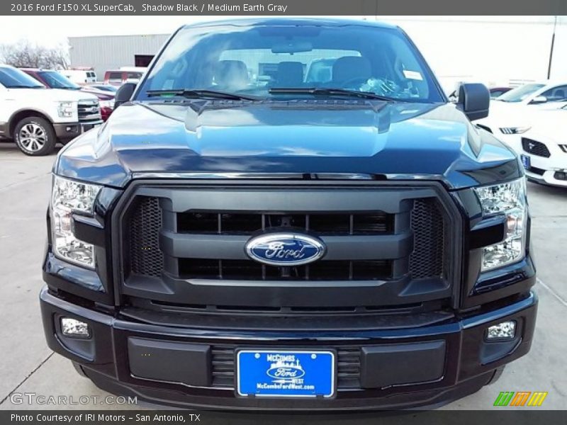 Shadow Black / Medium Earth Gray 2016 Ford F150 XL SuperCab