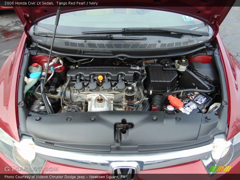 Tango Red Pearl / Ivory 2006 Honda Civic LX Sedan
