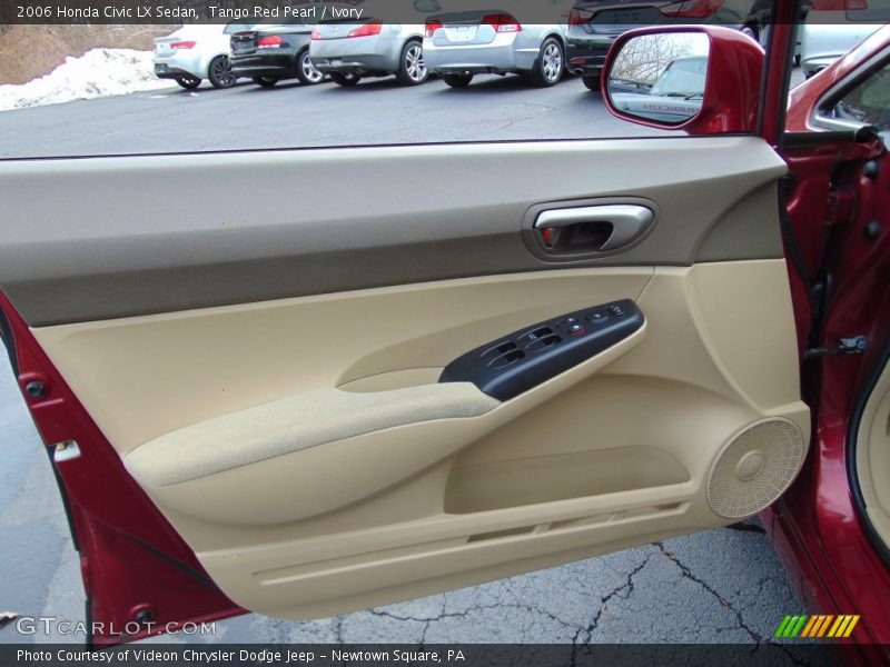 Tango Red Pearl / Ivory 2006 Honda Civic LX Sedan