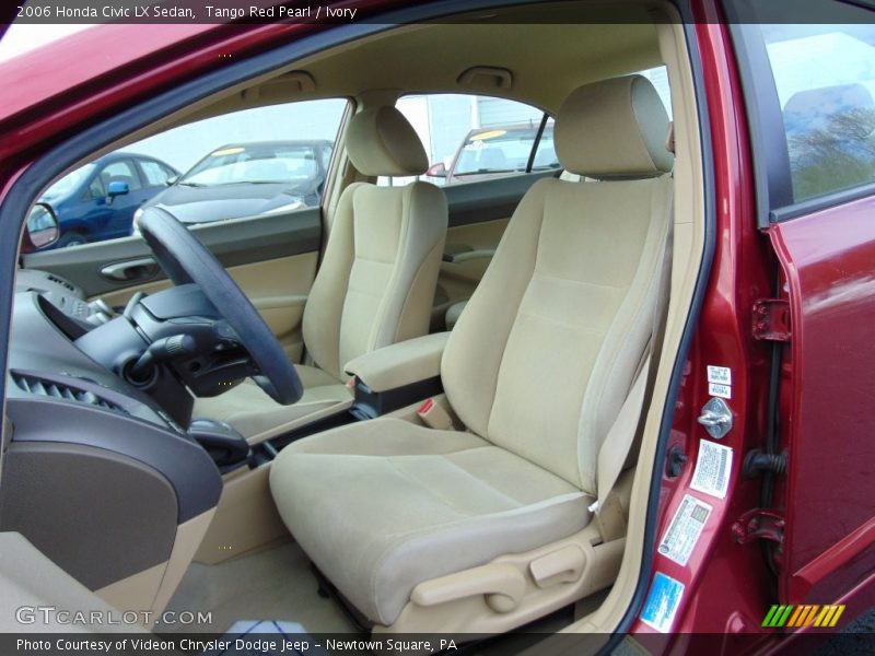 Tango Red Pearl / Ivory 2006 Honda Civic LX Sedan