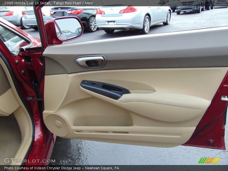 Tango Red Pearl / Ivory 2006 Honda Civic LX Sedan