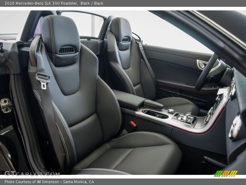 Black / Black 2016 Mercedes-Benz SLK 300 Roadster