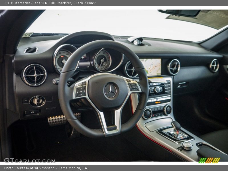 Black / Black 2016 Mercedes-Benz SLK 300 Roadster