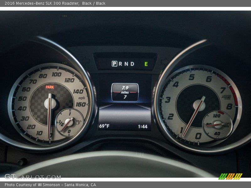 Black / Black 2016 Mercedes-Benz SLK 300 Roadster