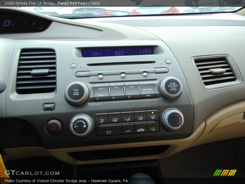 Tango Red Pearl / Ivory 2006 Honda Civic LX Sedan