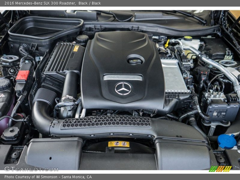 Black / Black 2016 Mercedes-Benz SLK 300 Roadster