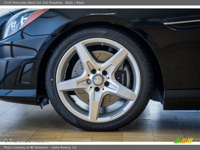 Black / Black 2016 Mercedes-Benz SLK 300 Roadster