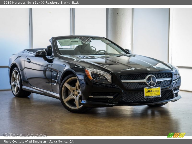 Black / Black 2016 Mercedes-Benz SL 400 Roadster