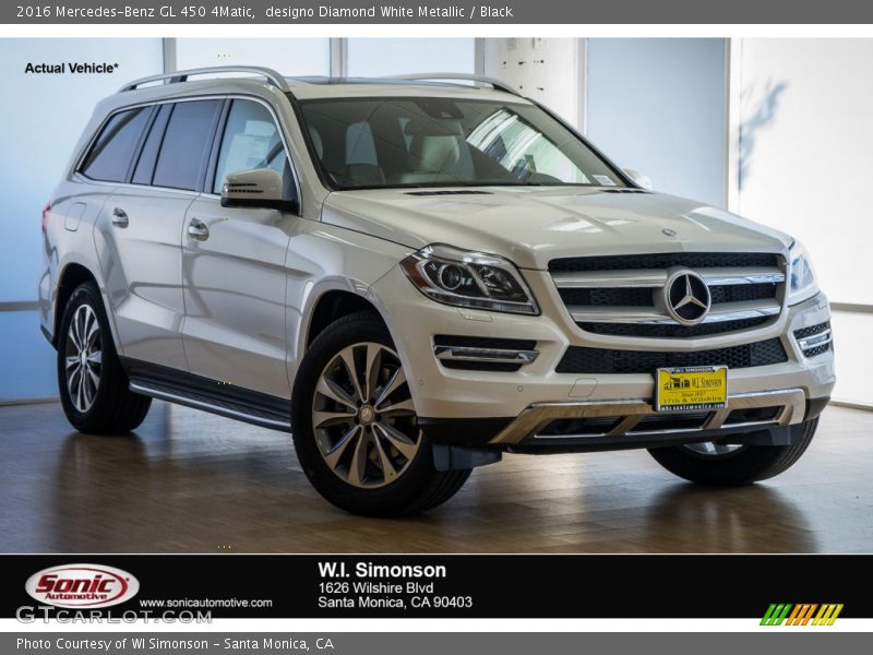 designo Diamond White Metallic / Black 2016 Mercedes-Benz GL 450 4Matic