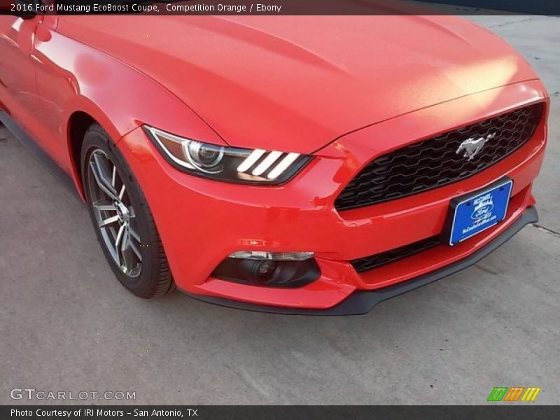 Competition Orange / Ebony 2016 Ford Mustang EcoBoost Coupe