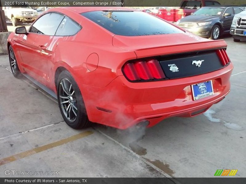 Competition Orange / Ebony 2016 Ford Mustang EcoBoost Coupe