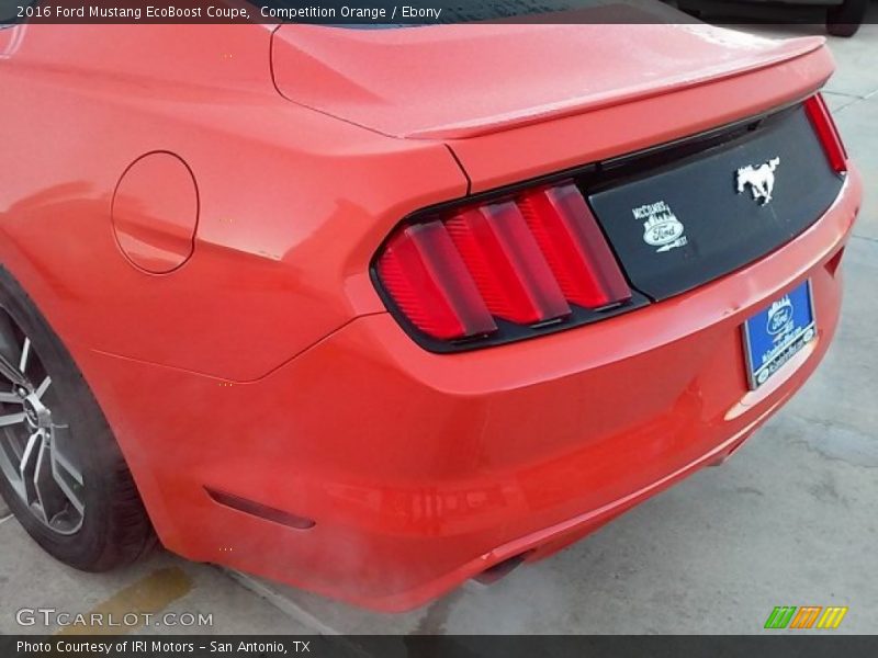 Competition Orange / Ebony 2016 Ford Mustang EcoBoost Coupe