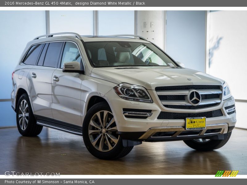 designo Diamond White Metallic / Black 2016 Mercedes-Benz GL 450 4Matic
