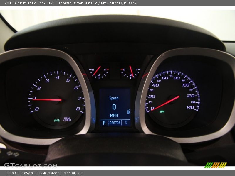 Espresso Brown Metallic / Brownstone/Jet Black 2011 Chevrolet Equinox LTZ