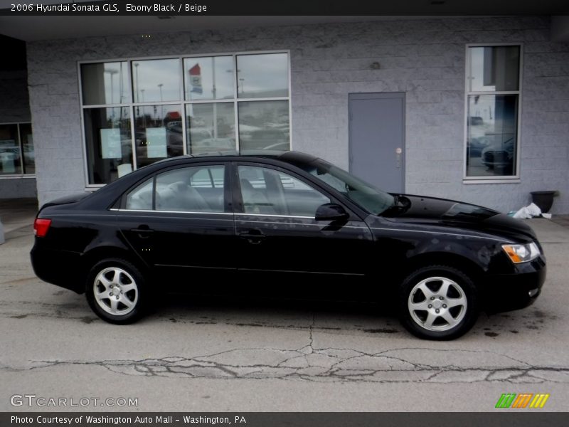 Ebony Black / Beige 2006 Hyundai Sonata GLS