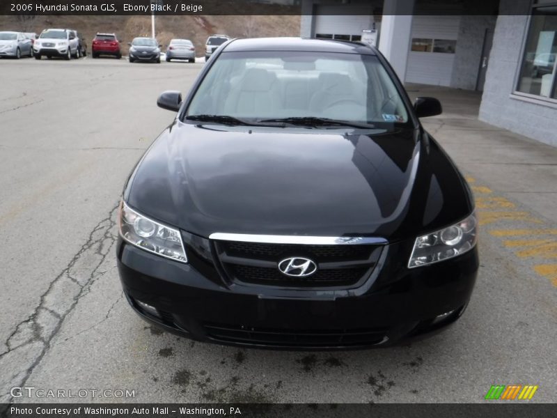 Ebony Black / Beige 2006 Hyundai Sonata GLS