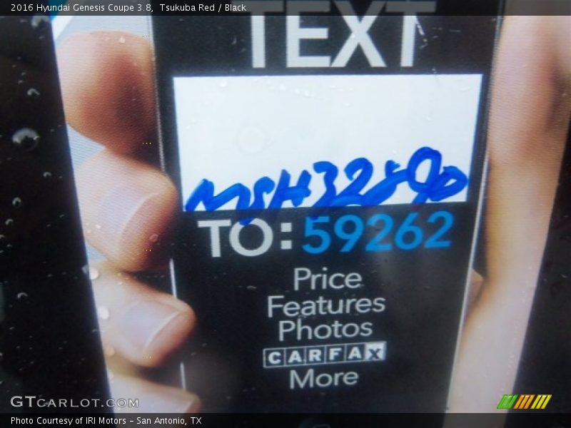 Tsukuba Red / Black 2016 Hyundai Genesis Coupe 3.8