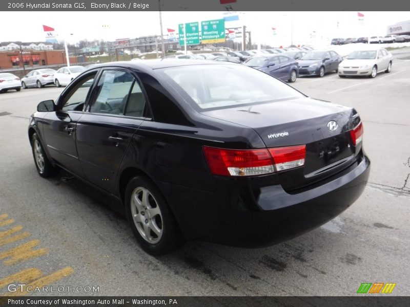 Ebony Black / Beige 2006 Hyundai Sonata GLS