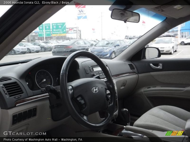 Ebony Black / Beige 2006 Hyundai Sonata GLS