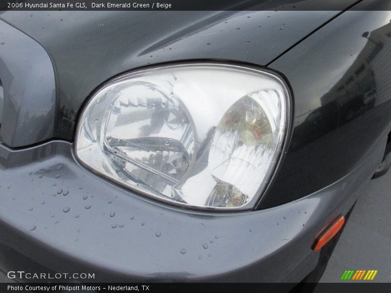 Dark Emerald Green / Beige 2006 Hyundai Santa Fe GLS