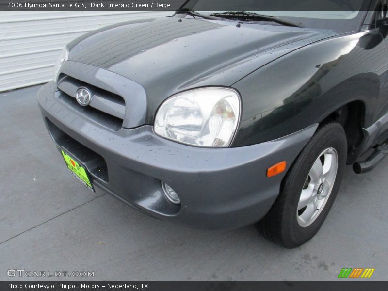 Dark Emerald Green / Beige 2006 Hyundai Santa Fe GLS