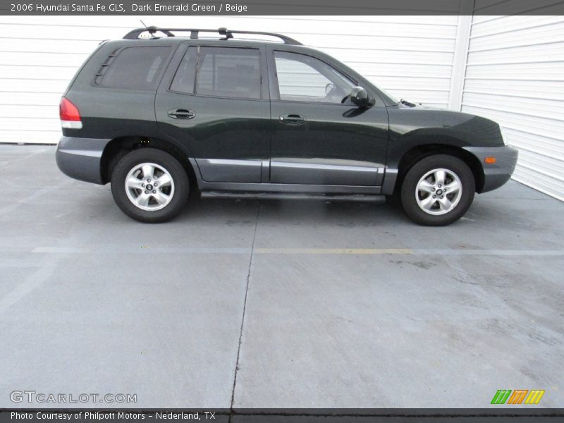 Dark Emerald Green / Beige 2006 Hyundai Santa Fe GLS