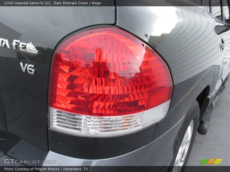 Dark Emerald Green / Beige 2006 Hyundai Santa Fe GLS