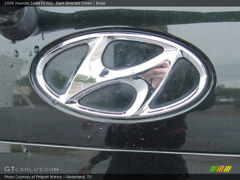 Dark Emerald Green / Beige 2006 Hyundai Santa Fe GLS