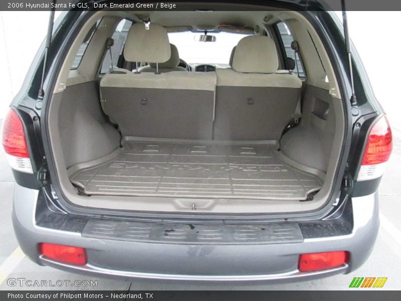 Dark Emerald Green / Beige 2006 Hyundai Santa Fe GLS