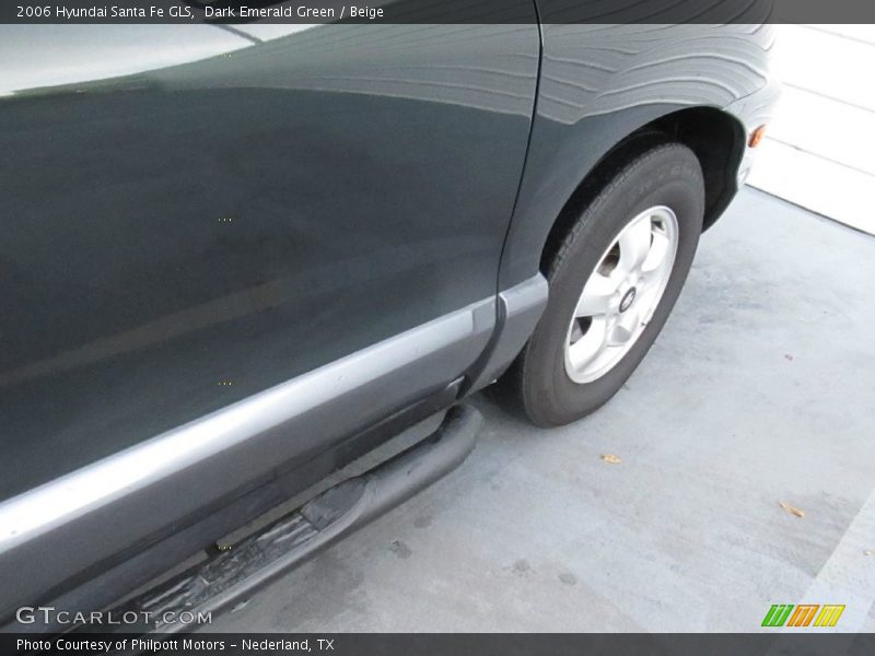 Dark Emerald Green / Beige 2006 Hyundai Santa Fe GLS