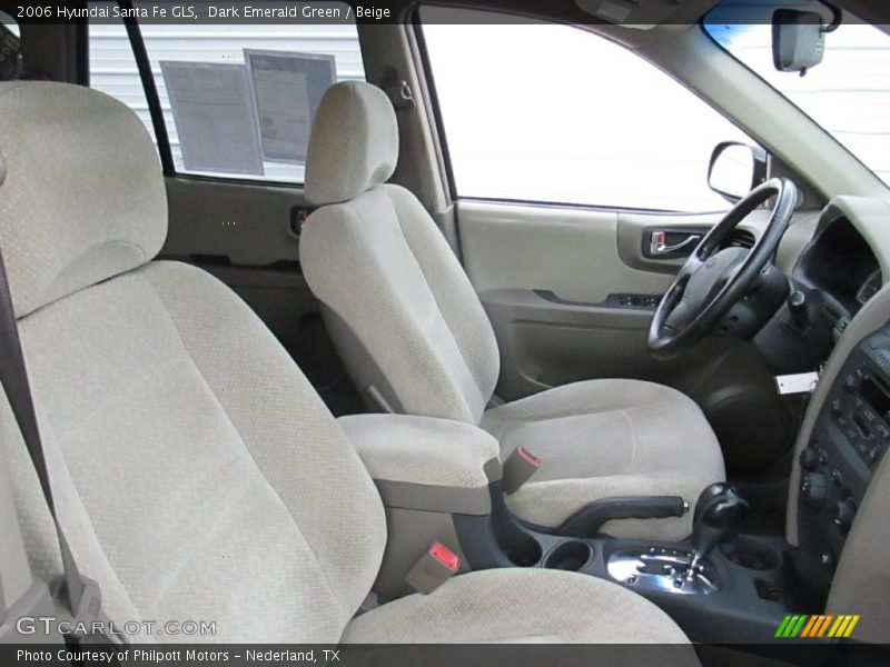 Dark Emerald Green / Beige 2006 Hyundai Santa Fe GLS