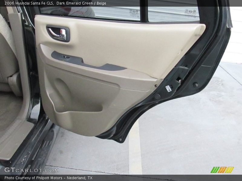 Dark Emerald Green / Beige 2006 Hyundai Santa Fe GLS