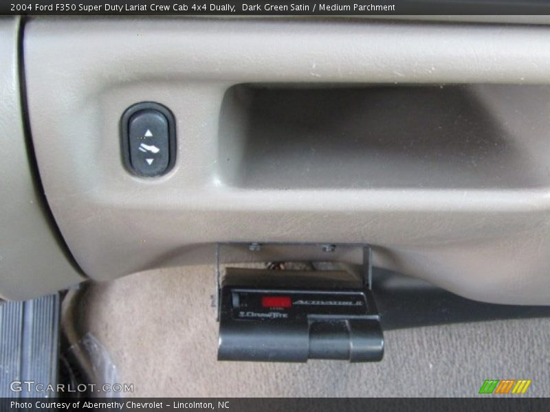 Dark Green Satin / Medium Parchment 2004 Ford F350 Super Duty Lariat Crew Cab 4x4 Dually