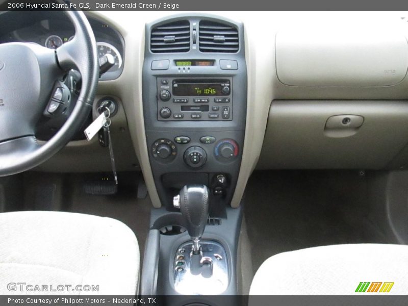 Dark Emerald Green / Beige 2006 Hyundai Santa Fe GLS
