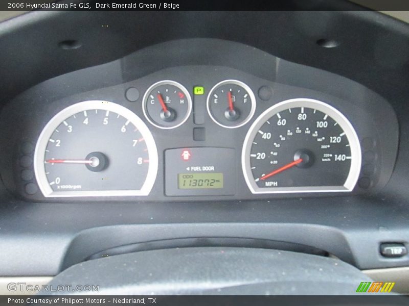Dark Emerald Green / Beige 2006 Hyundai Santa Fe GLS
