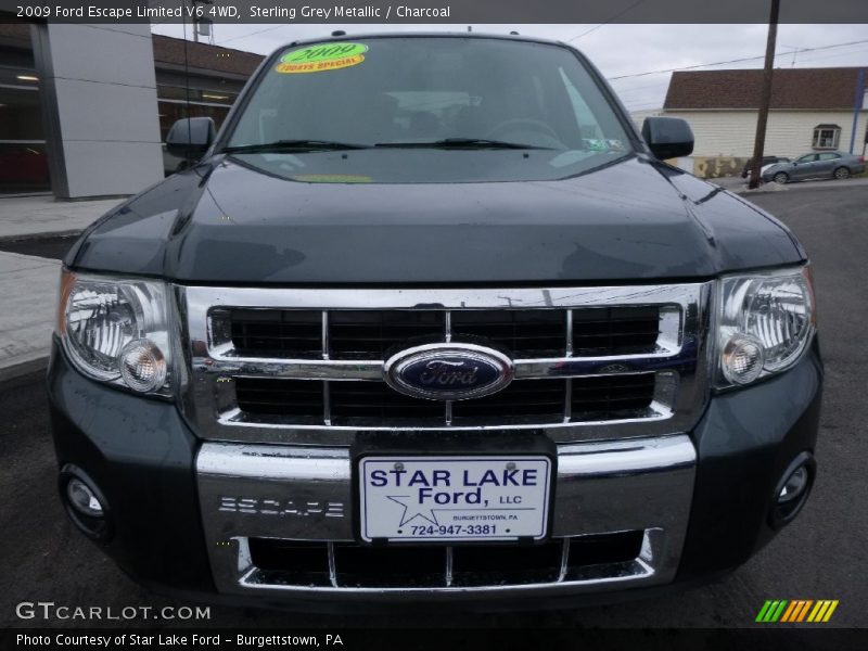 Sterling Grey Metallic / Charcoal 2009 Ford Escape Limited V6 4WD