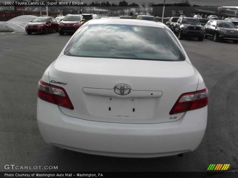 Super White / Bisque 2007 Toyota Camry LE