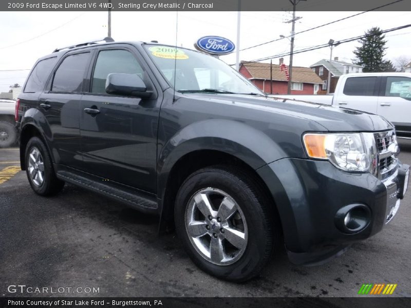 Sterling Grey Metallic / Charcoal 2009 Ford Escape Limited V6 4WD