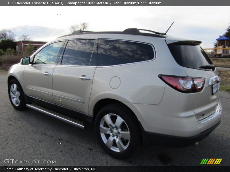 Champagne Silver Metallic / Dark Titanium/Light Titanium 2013 Chevrolet Traverse LTZ AWD