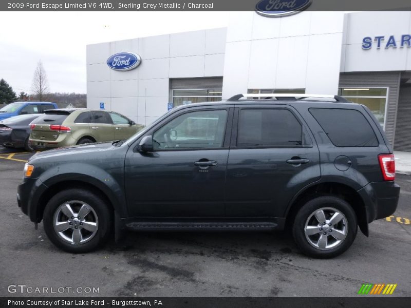 Sterling Grey Metallic / Charcoal 2009 Ford Escape Limited V6 4WD