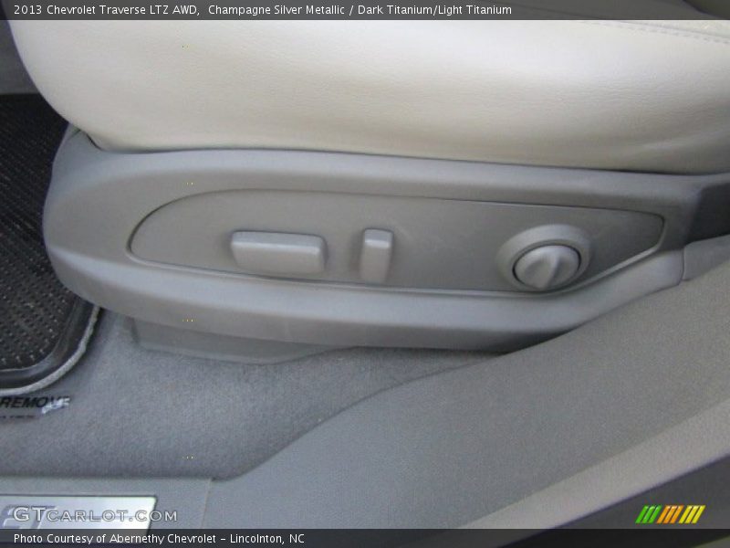 Champagne Silver Metallic / Dark Titanium/Light Titanium 2013 Chevrolet Traverse LTZ AWD