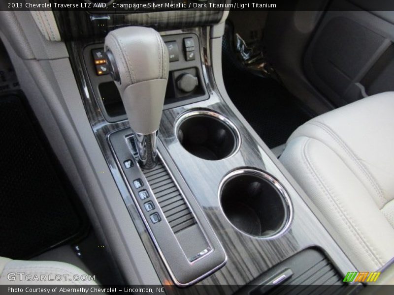 Champagne Silver Metallic / Dark Titanium/Light Titanium 2013 Chevrolet Traverse LTZ AWD